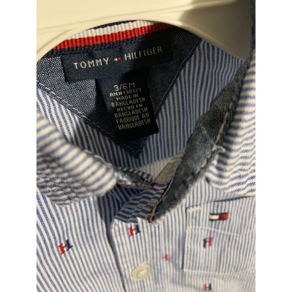Hilfiger Short Sleeve Button Shirt 3/6 months - Picture 3 of 3
